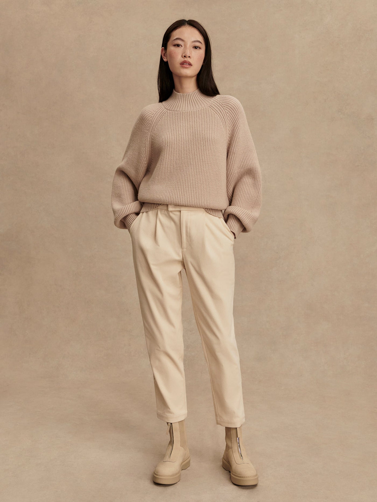 Martina High Neck Rib Knit | Varley Customer Favorite