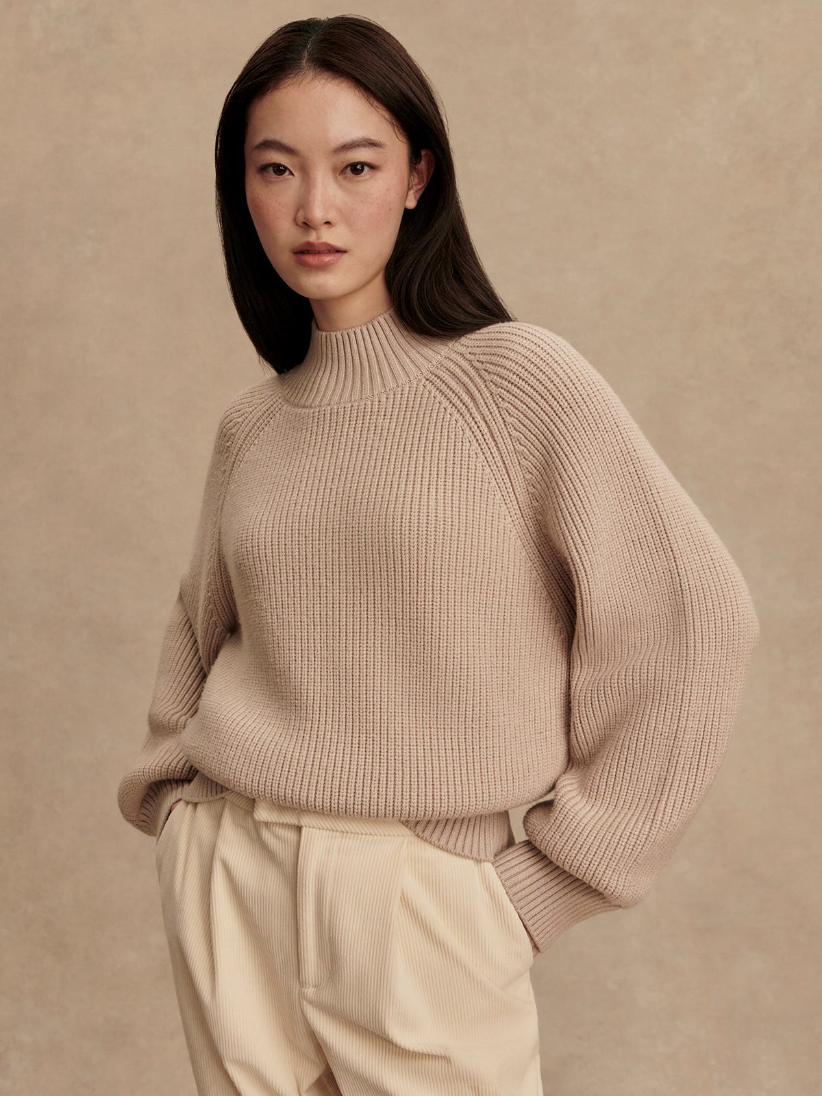 Martina High Neck Rib Knit | Varley Customer Favorite